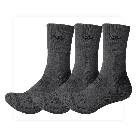 Classic Merino Wool Crew Socks (3 Pairs)